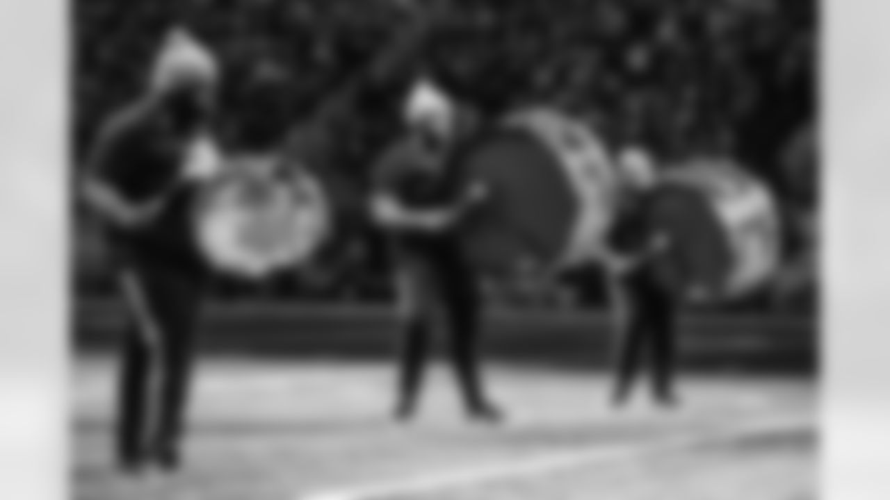 Detroit Lions Honolulu Boom perform during a NFL football game against the Minnesota Vikings on January 7, 2024 in Detroit. (Mike Ferdinande/Detroit Lions)
