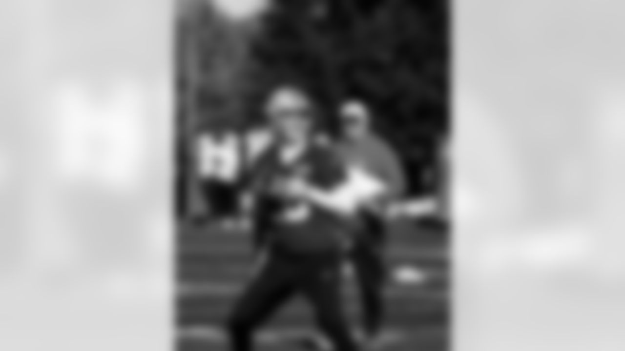 Detroit Lions quarterback Jared Goff (16) during practice at the Meijer Performance Center on Nov. 6, 2025 in Allen Park, Mich. (Jeff Nguyen/Detroit Lions)