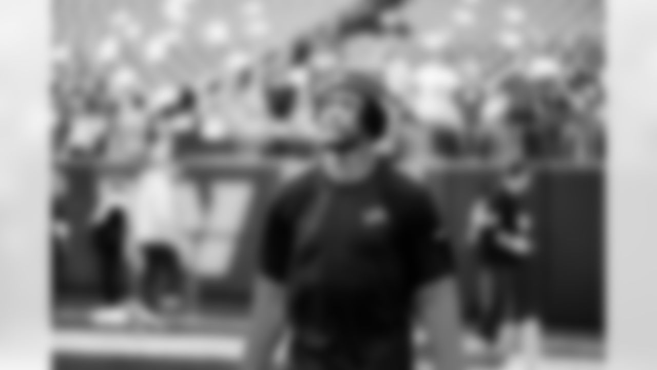 Detroit Lions wide receiver Jameson Williams (1) before an NFL football game against the Washington Commanders on Sunday, Nov. 9, 2025 in Landover, Md. (Jeff Nguyen/Detroit Lions via AP)