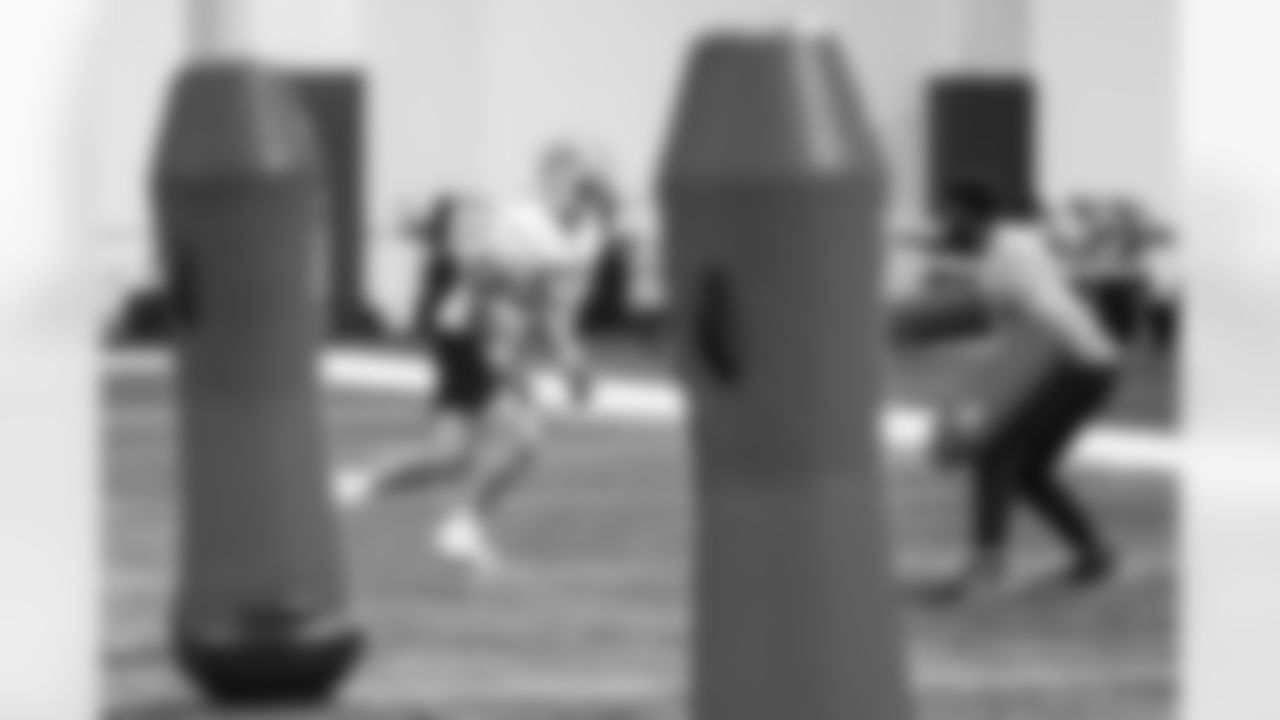 Detroit Lions linebacker Trevor Nowaske (53) during practice at the Meijer Performance Center on Dec. 19, 2025 in Allen Park, Mich. (Jeff Nguyen/Detroit Lions)