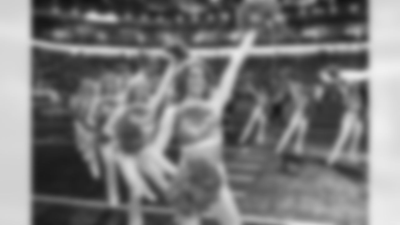 Detroit Lions Cheerleaders perform before an NFL football game against the Pittsburgh Steelers on Sunday, Dec. 21, 2025 in Detroit. (Mike Ferdinande/Detroit Lions)