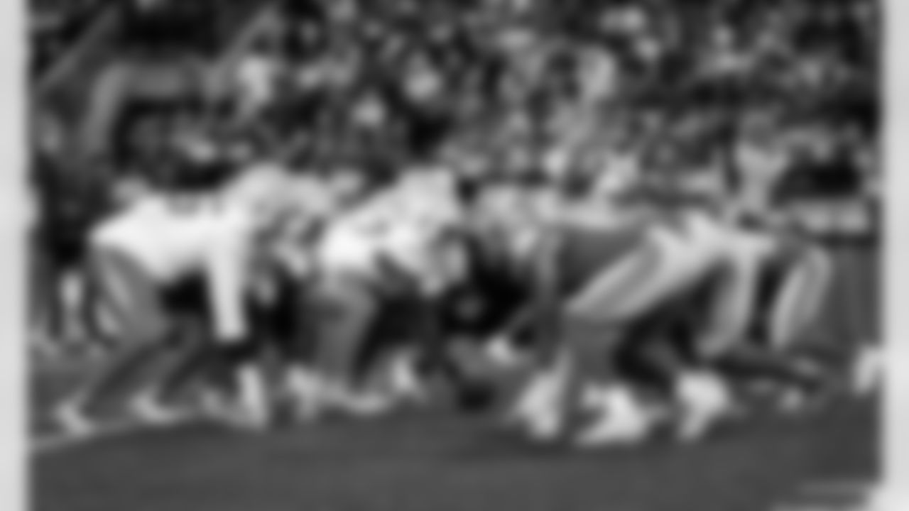 Detroit Lions edge rusher Ahmed Hassanein (61) during an NFL football game against the Los Angeles Chargers, Thursday, July 31, 2025, in Canton, Ohio. (Jeff Nguyen/Detroit Lions via AP)