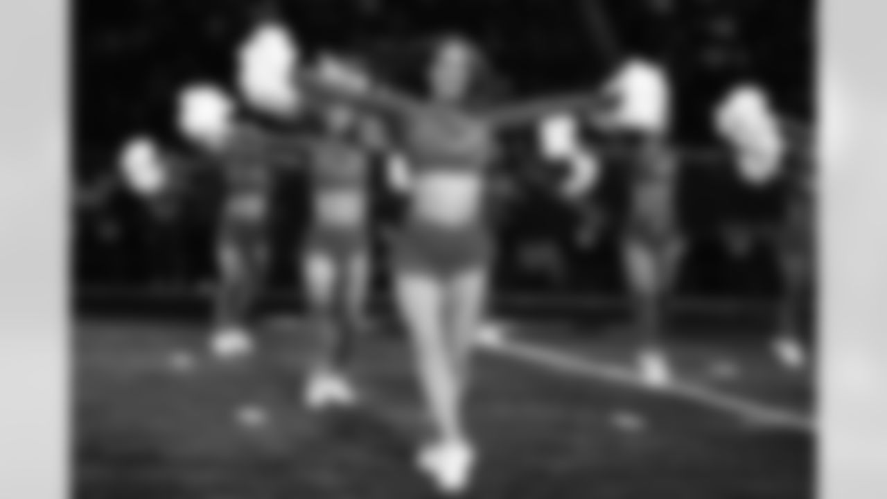 Detroit Lions Cheerleaders perform before an NFL football game against the Miami Dolphins on Saturday, Aug. 16, 2025 in Detroit. (Mike Ferdinande/Detroit Lions)