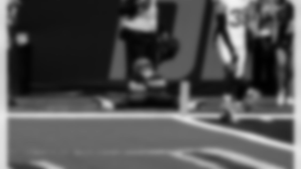 Detroit Lions running back Jahmyr Gibbs (0) during an NFL football game against the New York Giants on Sunday, Nov. 23, 2025 in Detroit. (Jeff Nguyen/Detroit Lions via AP)