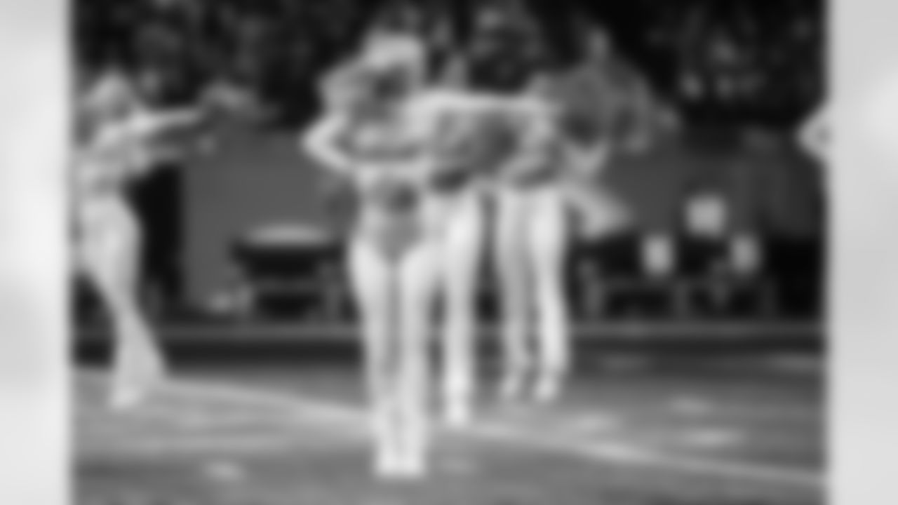 Detroit Lions Cheerleaders perform before an NFL football game against the Pittsburgh Steelers on Sunday, Dec. 21, 2025 in Detroit. (Mike Ferdinande/Detroit Lions)