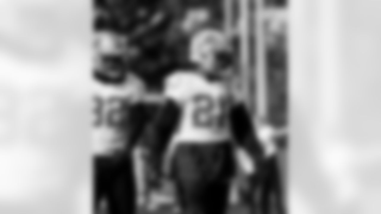 Detroit Lions cornerback Amik Robertson (21) during practice at the Meijer Performance Center on Nov. 6, 2025 in Allen Park, Mich. (Jeff Nguyen/Detroit Lions)