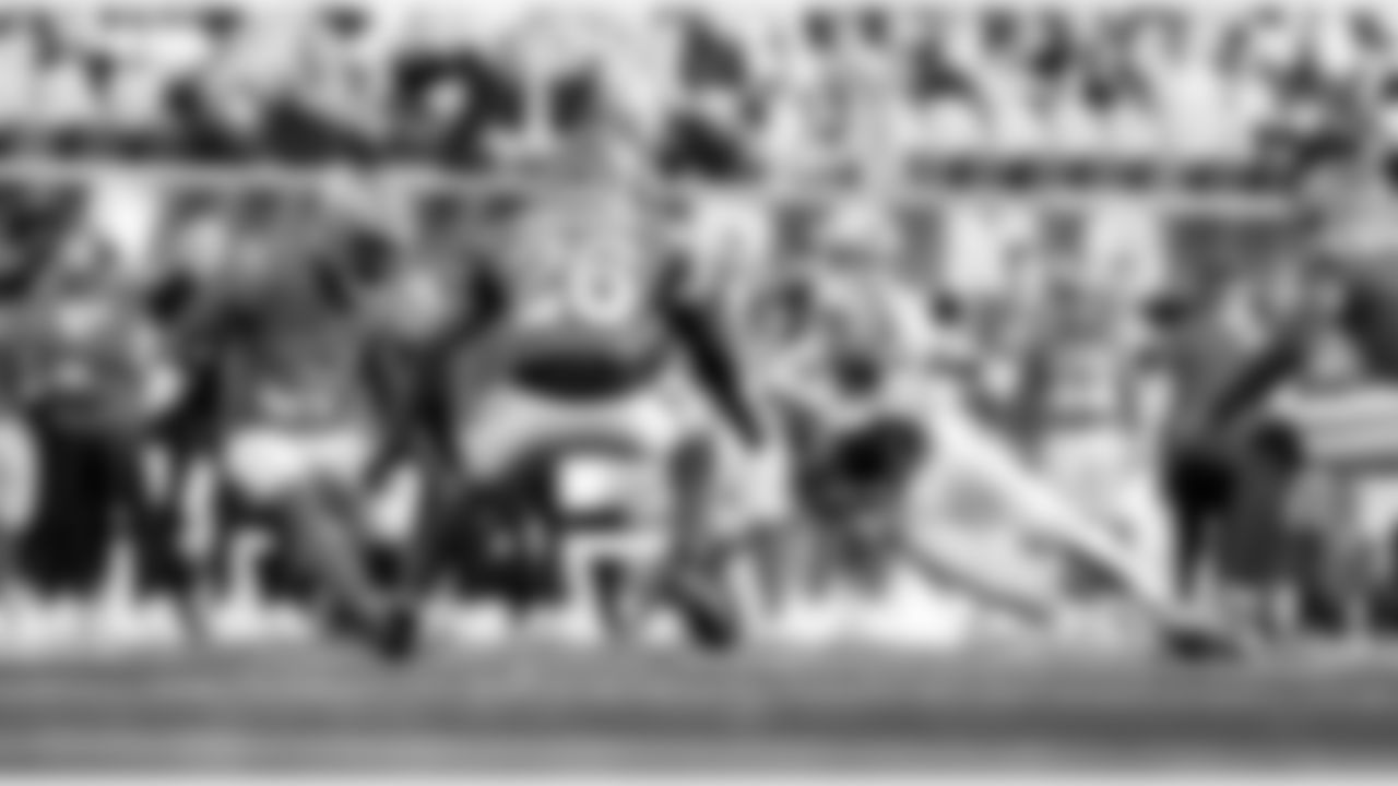 Detroit Lions wide receiver Amon-Ra St. Brown (14) during an NFL football game against the Los Angeles Rams on Sunday, Dec. 14, 2025 in Inglewood, Calif. (Jeff Nguyen/Detroit Lions via AP)