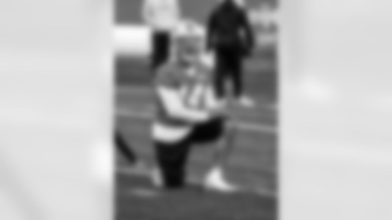 Detroit Lions wide receiver Amon-Ra St. Brown (14) during practice at the Meijer Performance Center on Nov. 7, 2025 in Allen Park, Mich. (Jeff Nguyen/Detroit Lions)