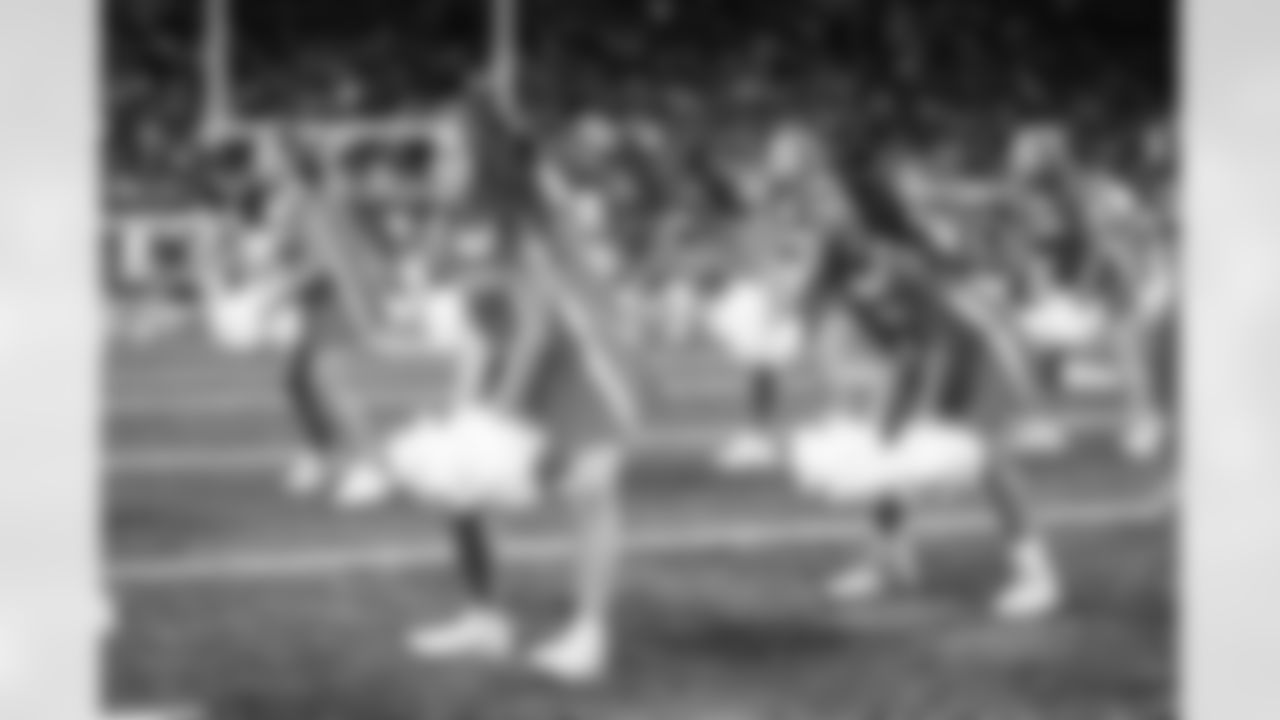 Junior Cheer participants perform at halftime during an NFL football game against the Pittsburgh Steelers on Sunday, Dec. 21, 2025 in Detroit. (Mike Ferdinande/Detroit Lions)