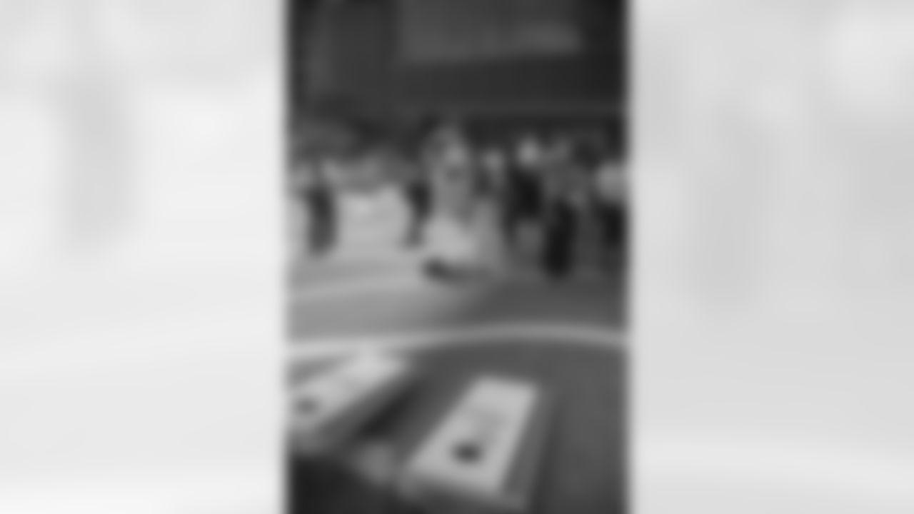 Fans attend a Thanksgiving game watch party on Thursday, Nov. 27, 2025 in São Paulo, Brasil. (Gabriel Alacette/Detroit Lions via AP)