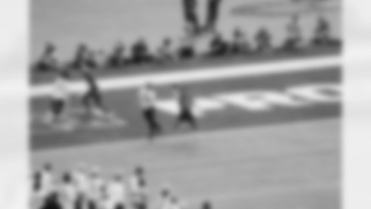 Detroit Lions defensive back Brian Branch (32) intercepts a pass at the 2025 Pro Bowl Games in Orlando, FL on February 2, 2025. (Stuart Zaas/Detroit Lions via AP)