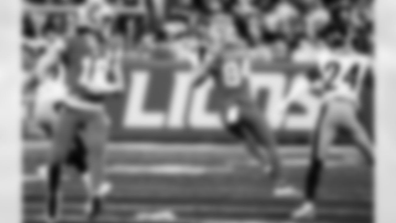 Detroit Lions tight end Shane Zylstra (84) during an NFL football game against the Pittsburgh Steelers on Sunday, Dec. 21, 2025 in Detroit. (Jeff Nguyen/Detroit Lions via AP)