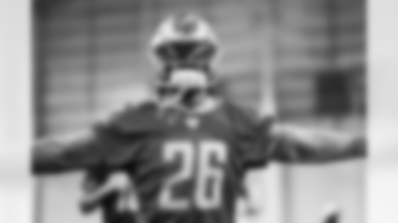 Detroit Lions running back Jahmyr Gibbs (26) during practice at the Lions training facility in Allen Park, MI on December 1, 2023. (Jeff Nguyen/Detroit Lions)