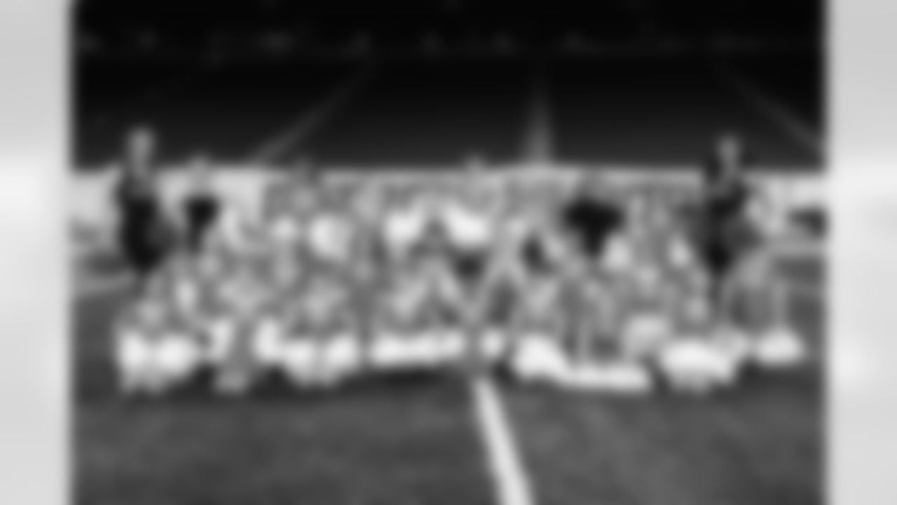 Participants during the junior cheer clinic at Ford Field on Dec. 7, 2025 in Detroit. (Mike Ferdinande/Detroit Lions)