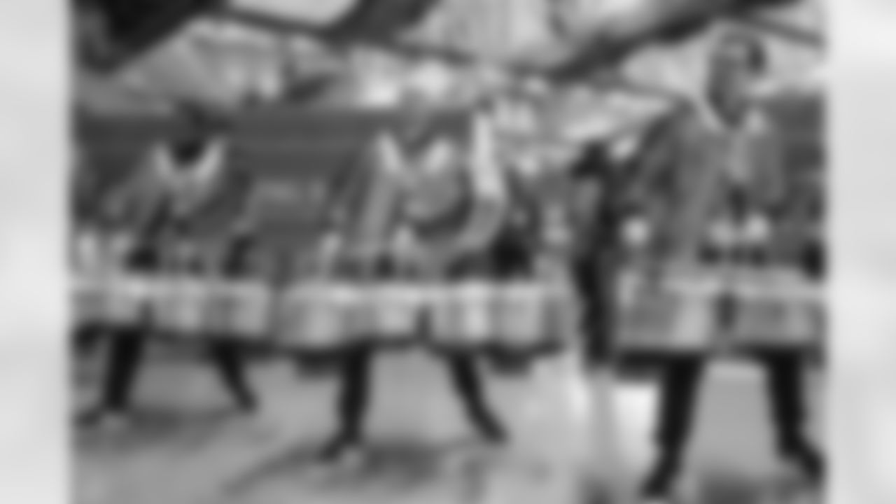 Detroit Lions Honolulu Boom performs before an NFL football game against the Green Bay Packers on Thursday, Nov. 27, 2025 in Detroit. (Mike Ferdinande/Detroit Lions)