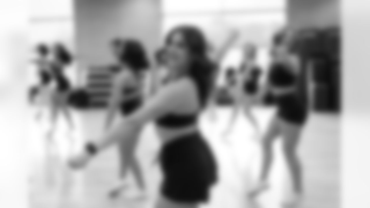 Contestants perform during the Detroit Lions Cheerleaders final look auditions at Lifetime Fitness on May 12, 2025 in Bloomfield Hills, Mich. (Mike Ferdinande/Detroit Lions)