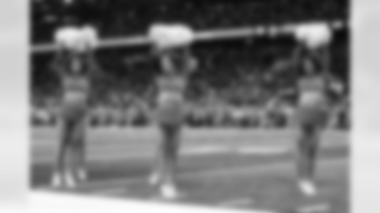 Detroit Lions Cheerleaders perform during an NFL football game against the Minnesota Vikings on Sunday, Nov. 2, 2025 in Detroit. (Mike Ferdinande/Detroit Lions)