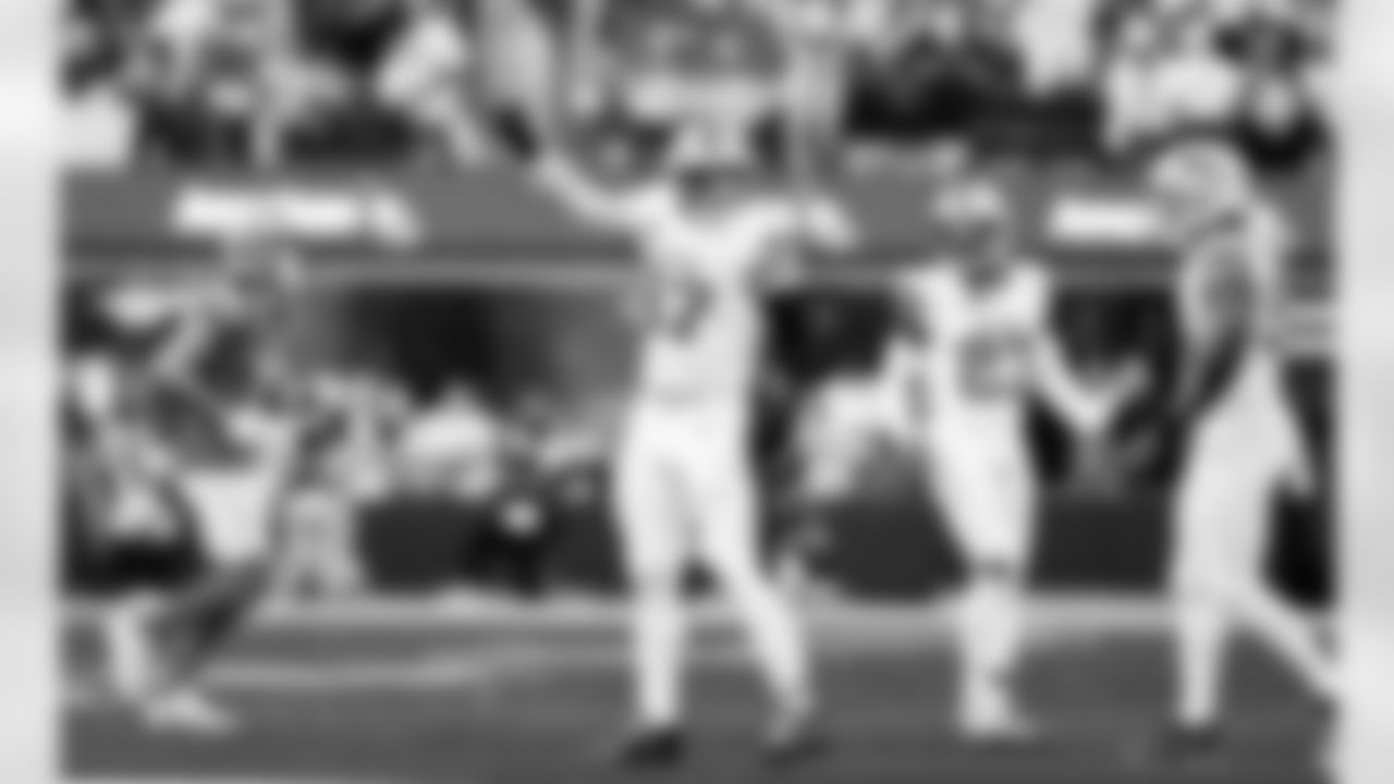 Detroit Lions edge rusher Aidan Hutchinson (97) during an NFL football game against the Los Angeles Rams on Sunday, Dec. 14, 2025 in Inglewood, Calif. (Jeff Nguyen/Detroit Lions via AP)