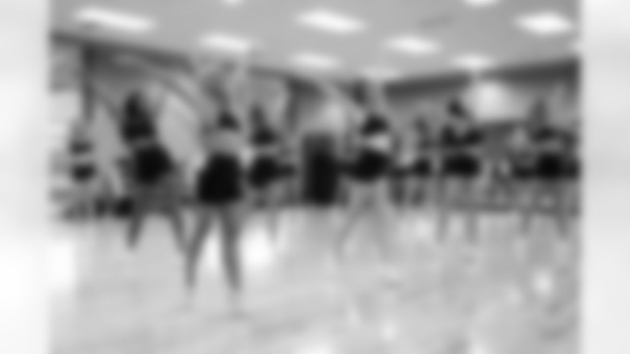 Contestants perform during the Detroit Lions Cheerleaders final look auditions at Lifetime Fitness on May 12, 2025 in Bloomfield Hills, Mich. (Mike Ferdinande/Detroit Lions)