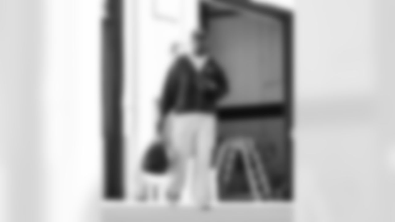 The Carolina Panthers departure to play the Green Bay Packers Saturday, Nov. 1, 2025 in Charlotte, NC.