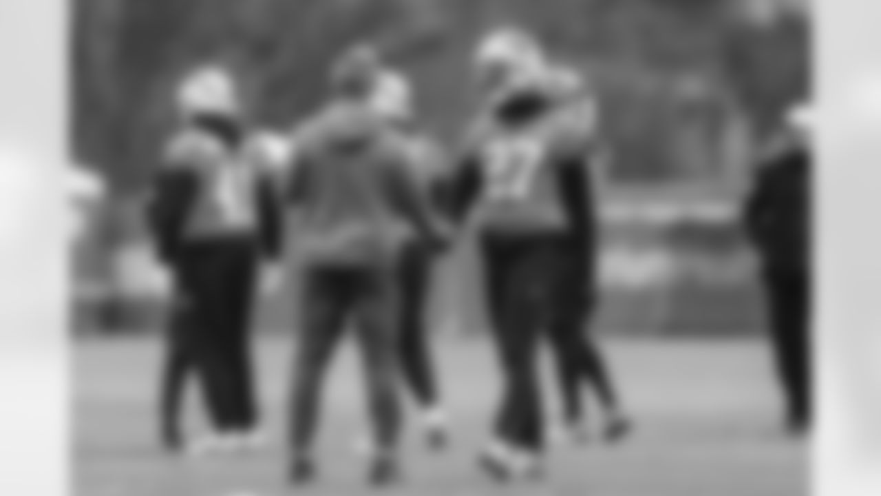 The Carolina Panthers hold practice on Monday, Dec. 08, 2025 at Bank Of America Stadium in Charlotte, NC.