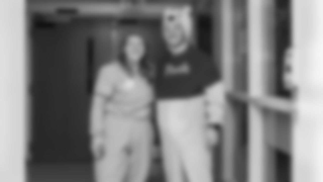 The Carolina Panthers visit Levine Children's Hospital on Tuesday, Oct. 28, 2025 in Charlotte, NC. (Photo by Cassie Baker//Carolina Panthers)