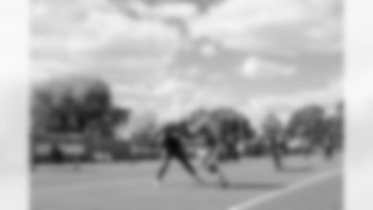 The Carolina Panthers hold practice on Thursday, Oct. 30, 2025 in Charlotte, NC at Bank of America Stadium. (Photo by Cassie Baker//Carolina Panthers)