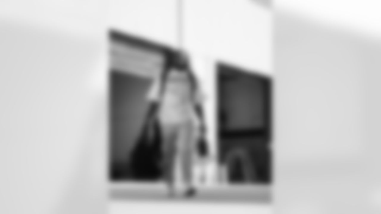 The Carolina Panthers departure to play the Green Bay Packers Saturday, Nov. 1, 2025 in Charlotte, NC.