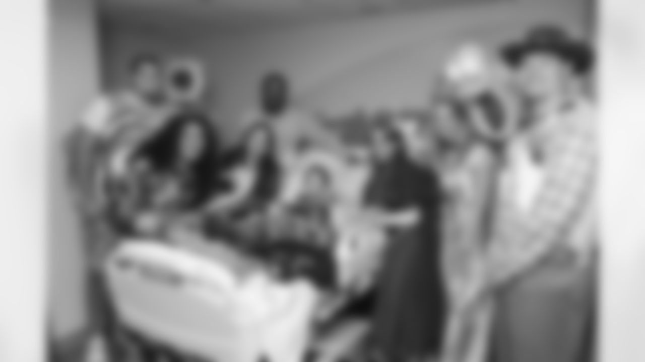 The Carolina Panthers visit Levine Children's Hospital on Tuesday, Oct. 28, 2025 in Charlotte, NC.