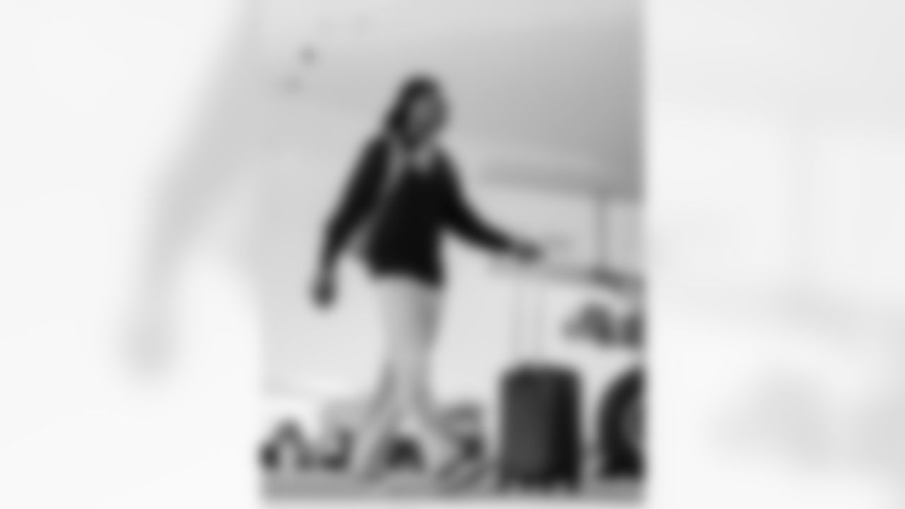 The Carolina Panthers departure to play the Green Bay Packers Saturday, Nov. 1, 2025 in Charlotte, NC.