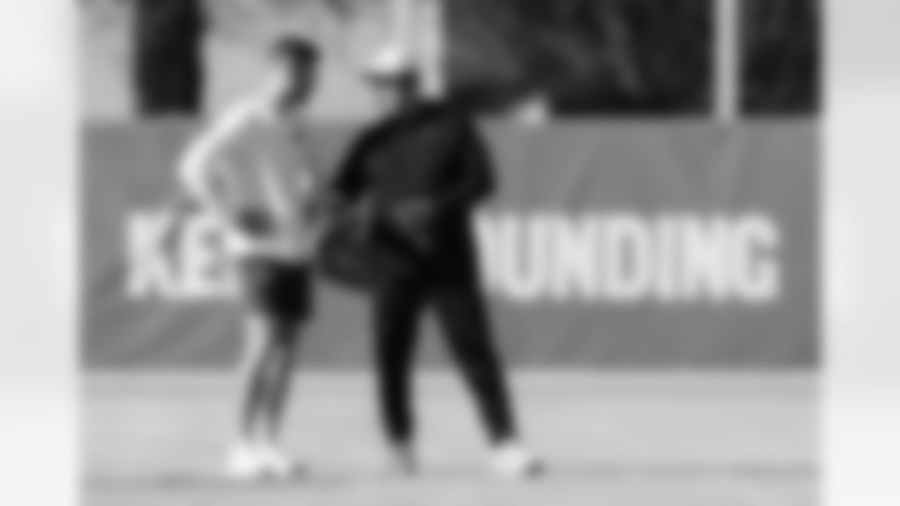 The Carolina Panther's practice on Wednesday, Jan. 7, 2026 at Bank Of America Stadium, in Charlotte, NC.