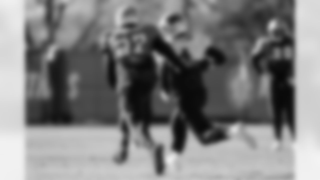 The Carolina Panthers practice on Thursday, Dec. 11, 2025 at Bank Of America Stadium in Charlotte, NC.