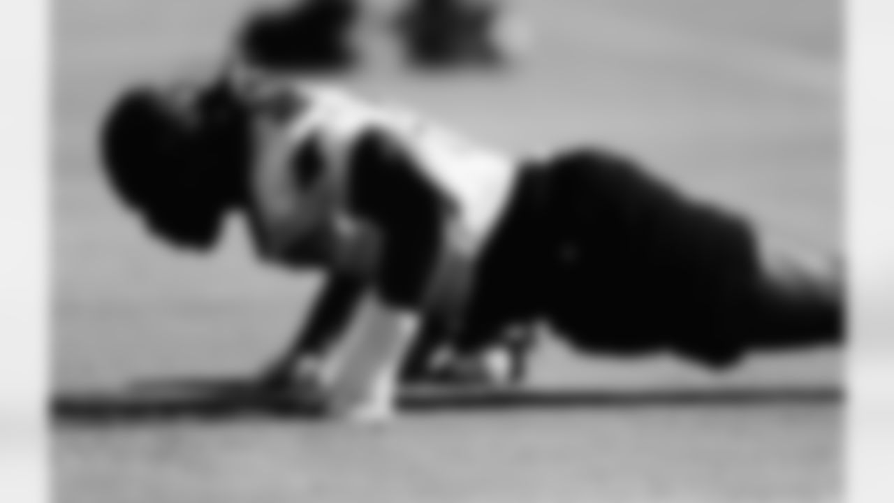 The Carolina Panther's practice on Wednesday, Jan. 7, 2026 at Bank Of America Stadium, in Charlotte, NC.