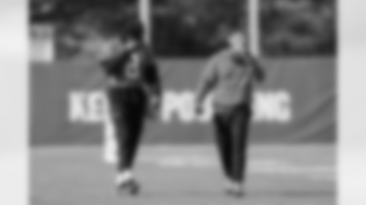 The Carolina Panthers hold practice on Nov. 13, 2025 at Bank of America Stadium in Charlotte, NC.