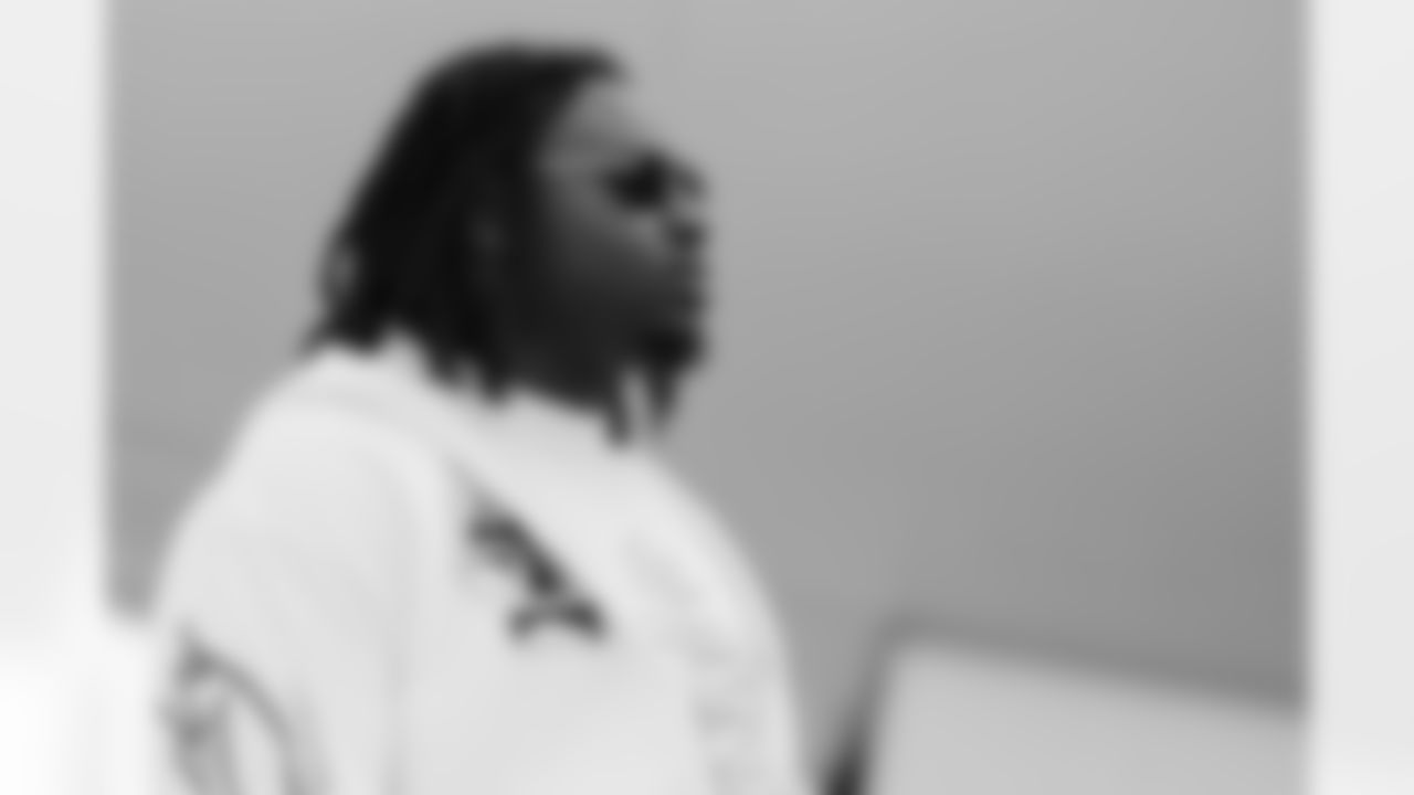 The Carolina Panthers departure to face the Atlanta Falcons on Saturday, Nov. 15, 2025 in Charlotte, NC.