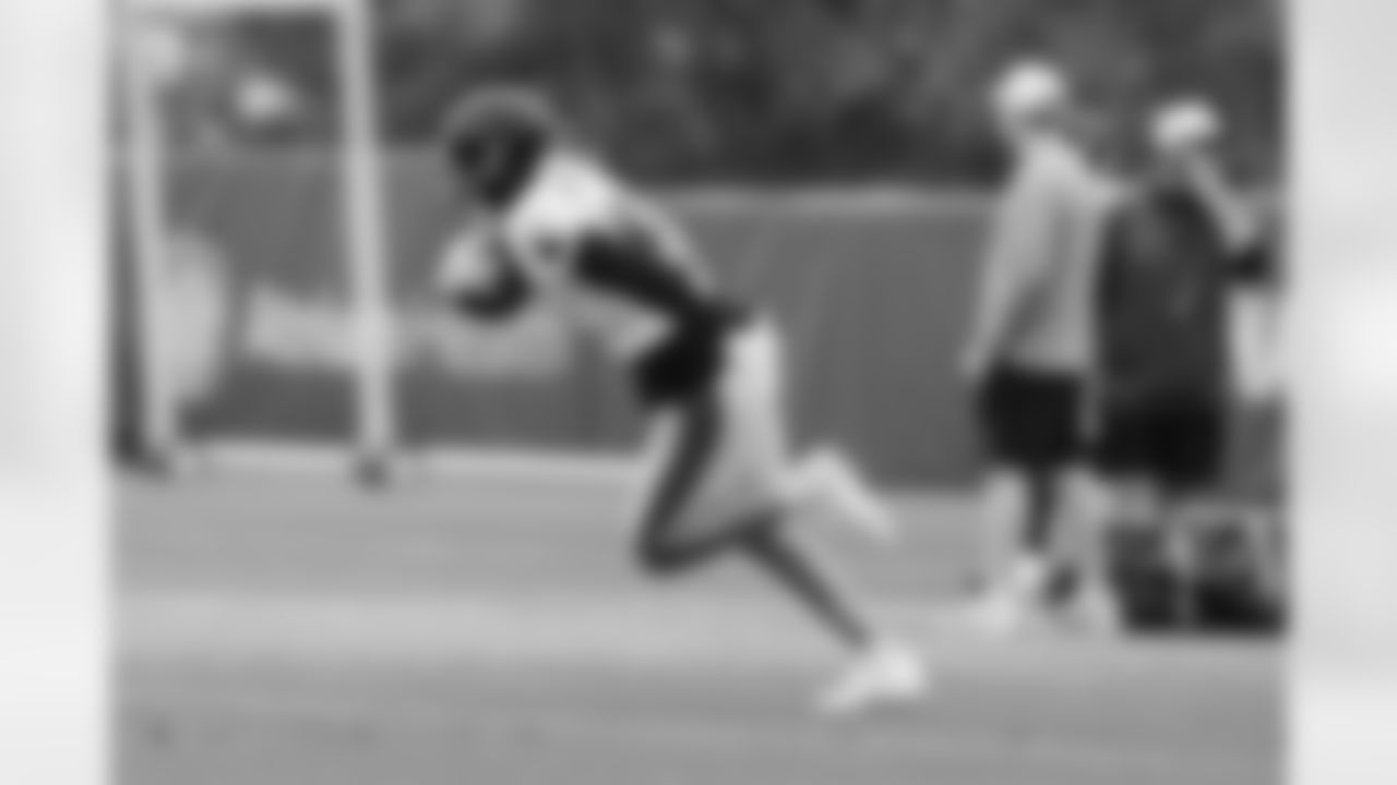 The Carolina Panthers hold practice on Nov. 13, 2025 at Bank of America Stadium in Charlotte, NC.