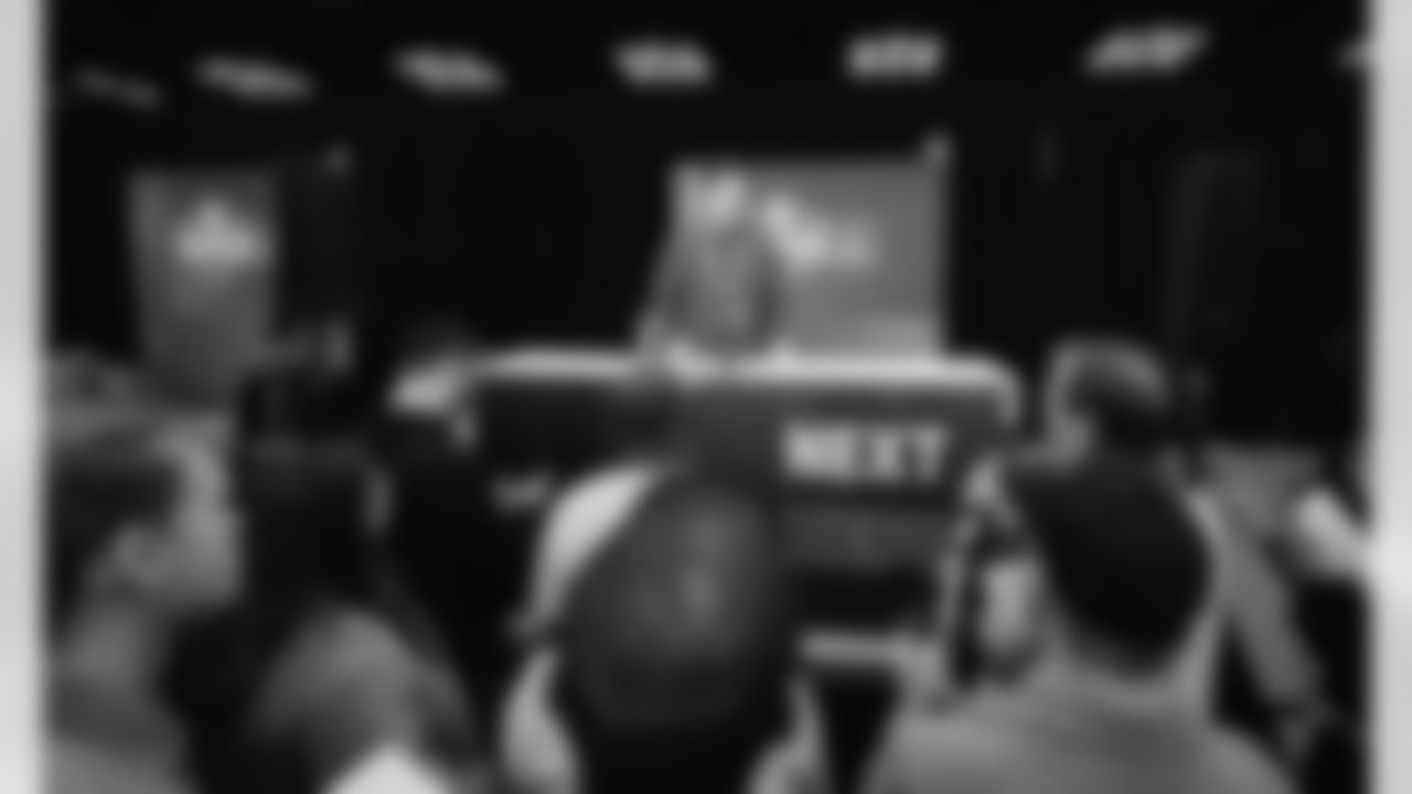 The Carolina Panthers are seen at the combine on Tuesday, Feb. 24, 2026 in Indianapolis, IN.