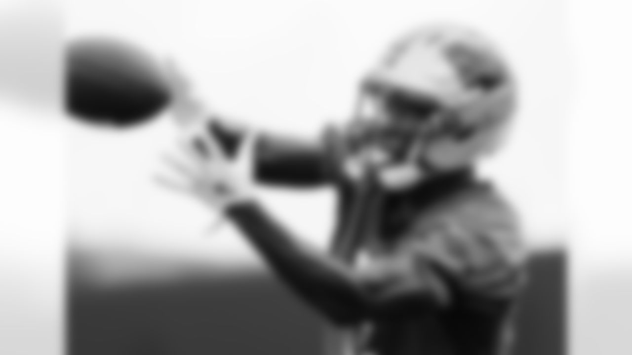 The Carolina Panthers hold camp Tuesday, Aug. 12, 2025 at Bank of America Stadium in Charlotte, NC.