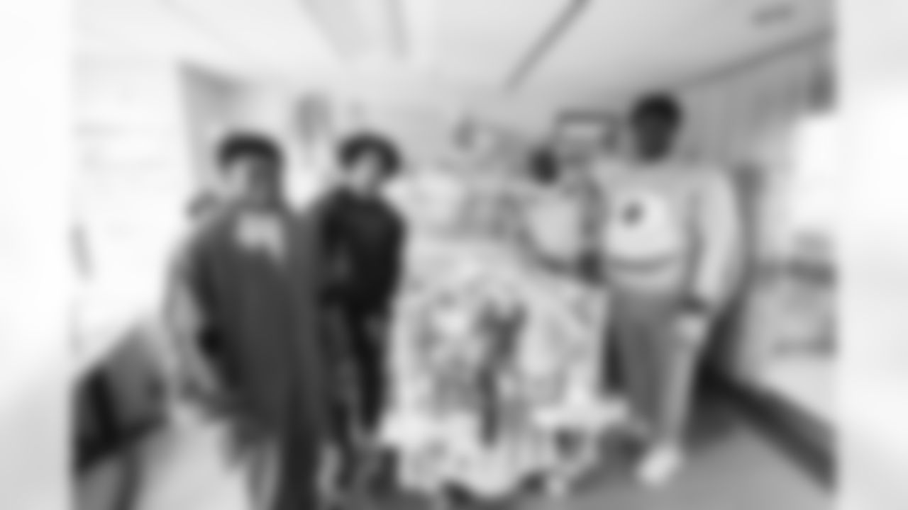 The Carolina Panthers visit Levine Children's Hospital on Tuesday, Oct. 28, 2025 in Charlotte, NC.