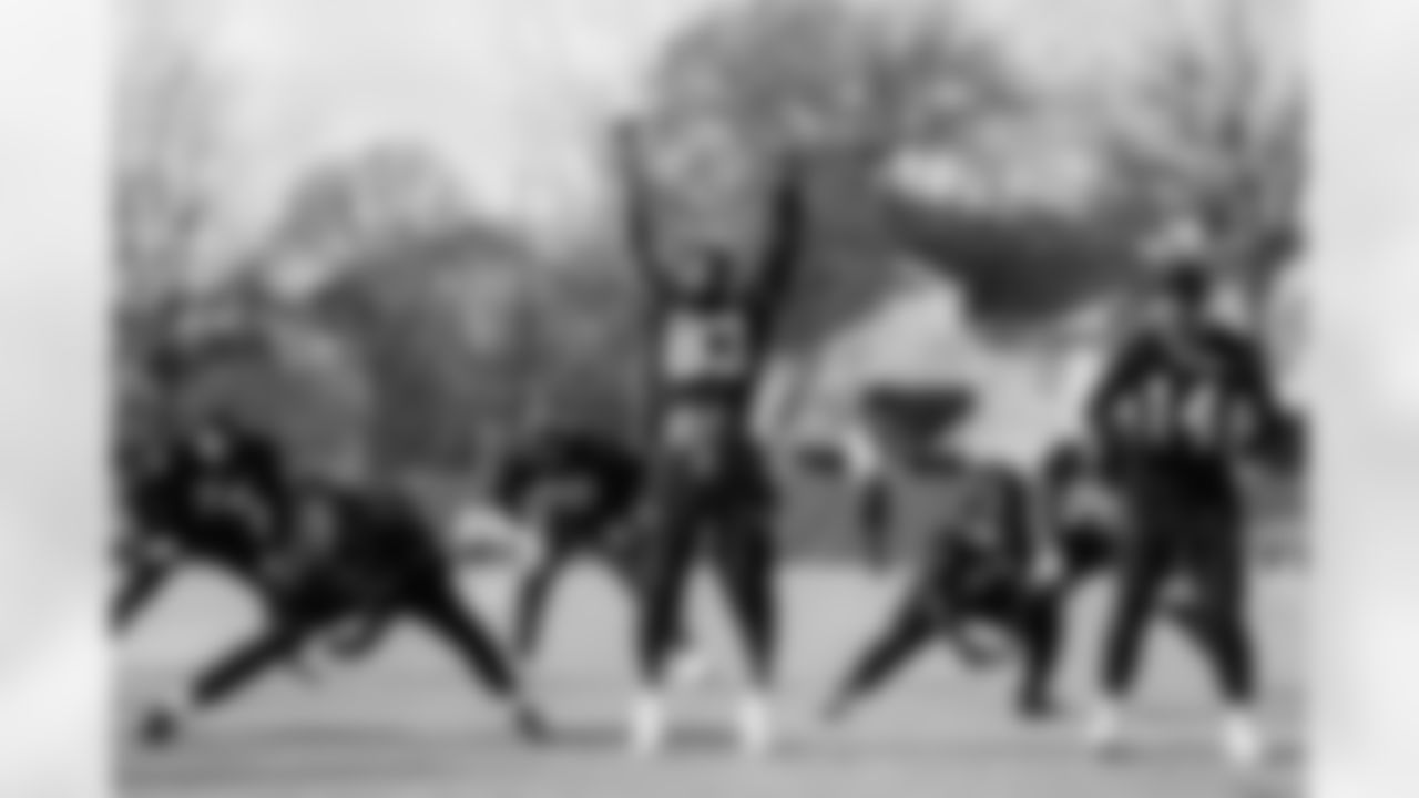 The Carolina Panthers practice on Thursday, Dec. 11, 2025 at Bank Of America Stadium in Charlotte, NC.