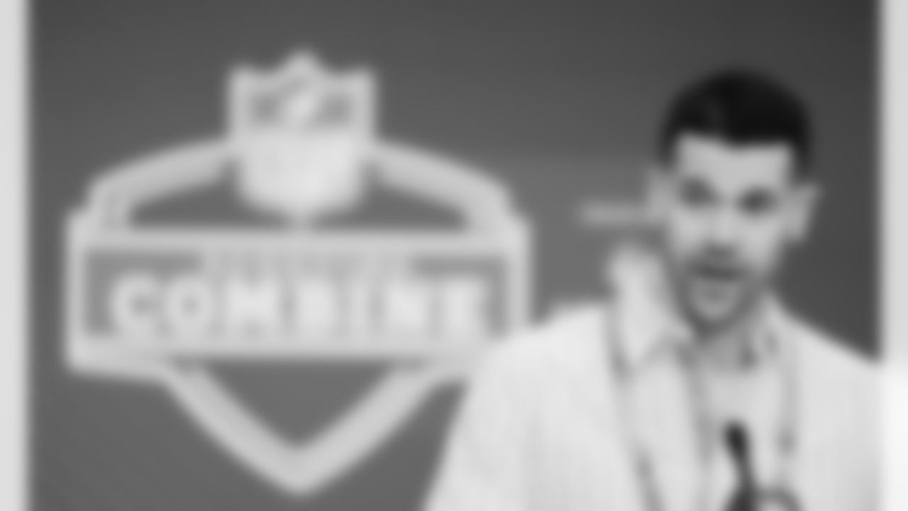 The Carolina Panthers are seen at the combine on Tuesday, Feb. 24, 2026 in Indianapolis, IN.