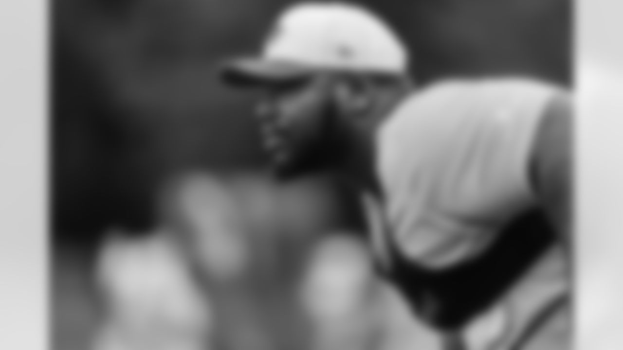 The Carolina Panthers hold camp Monday, Aug. 11, 2025 at Bank of America Stadium in Charlotte, NC.