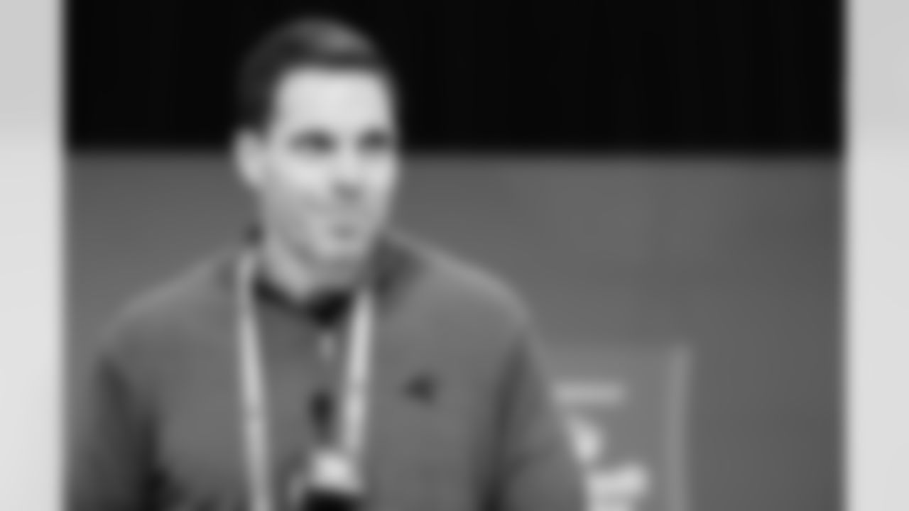 The Carolina Panthers are seen at the combine on Tuesday, Feb. 24, 2026 in Indianapolis, IN.