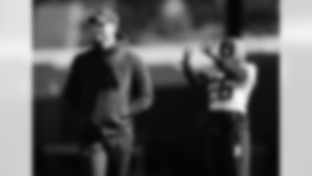 The Carolina Panthers hold practice on Friday, Nov. 28, 2025 at Bank Of America Stadium in Charlotte, NC.