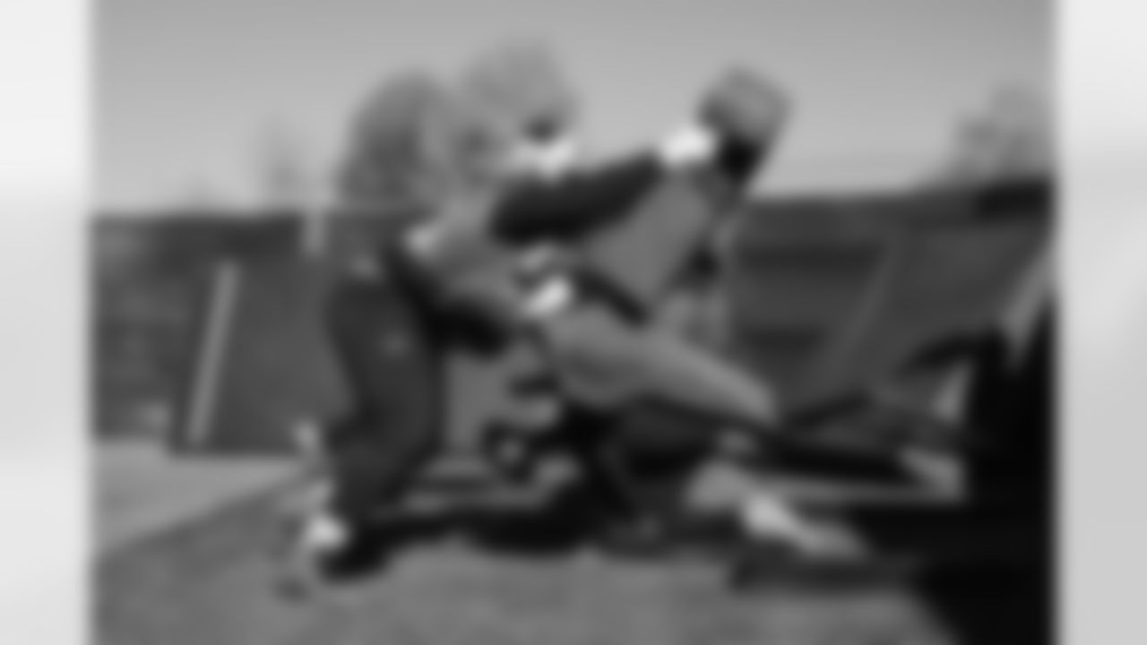 The Carolina Panthers hold practice on Nov. 12, 2025 at Bank of America Stadium in Charlotte, NC.