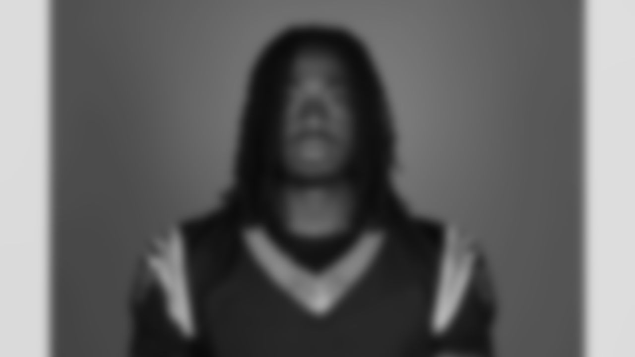 This is a 2025 photo of Princely Umanmielen of the Carolina Panthers NFL football team. This image reflects the Carolina Panthers active roster as of Friday, June 13, 2025 when this image was taken. (AP Photo)