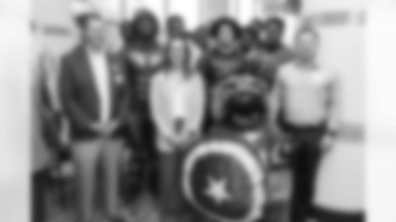 The Carolina Panthers visit Levine Children's Hospital on Tuesday, Oct. 28, 2025 in Charlotte, NC.