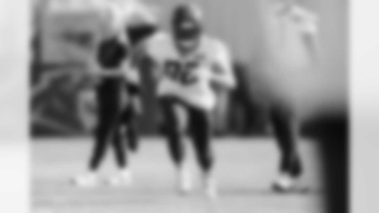 The Carolina Panthers hold practice on Nov. 13, 2025 at Bank of America Stadium in Charlotte, NC.