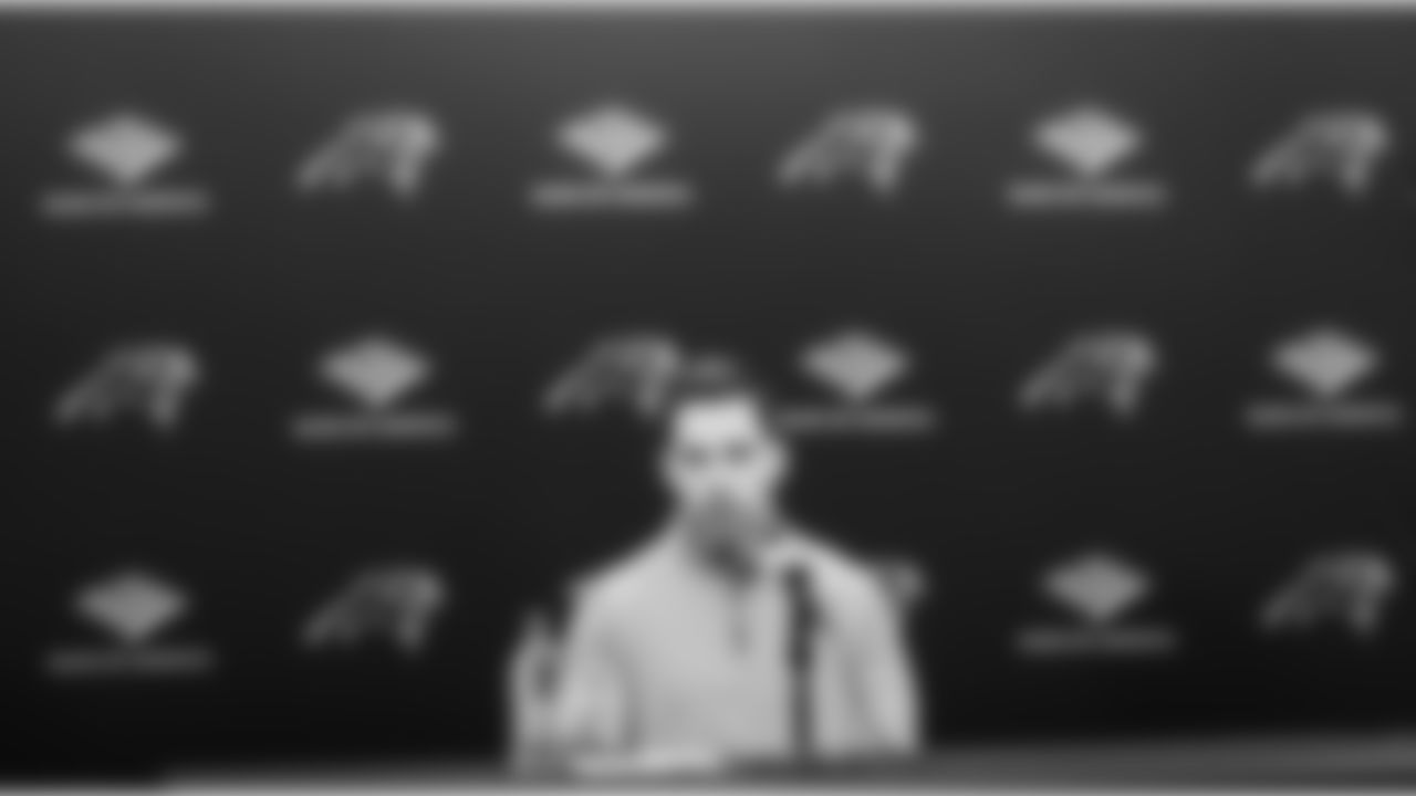 The Carolina Panthers hold a press conference on Tuesday, Jan. 13, 2026 at Bank Of America Stadium, in Charlotte, NC.