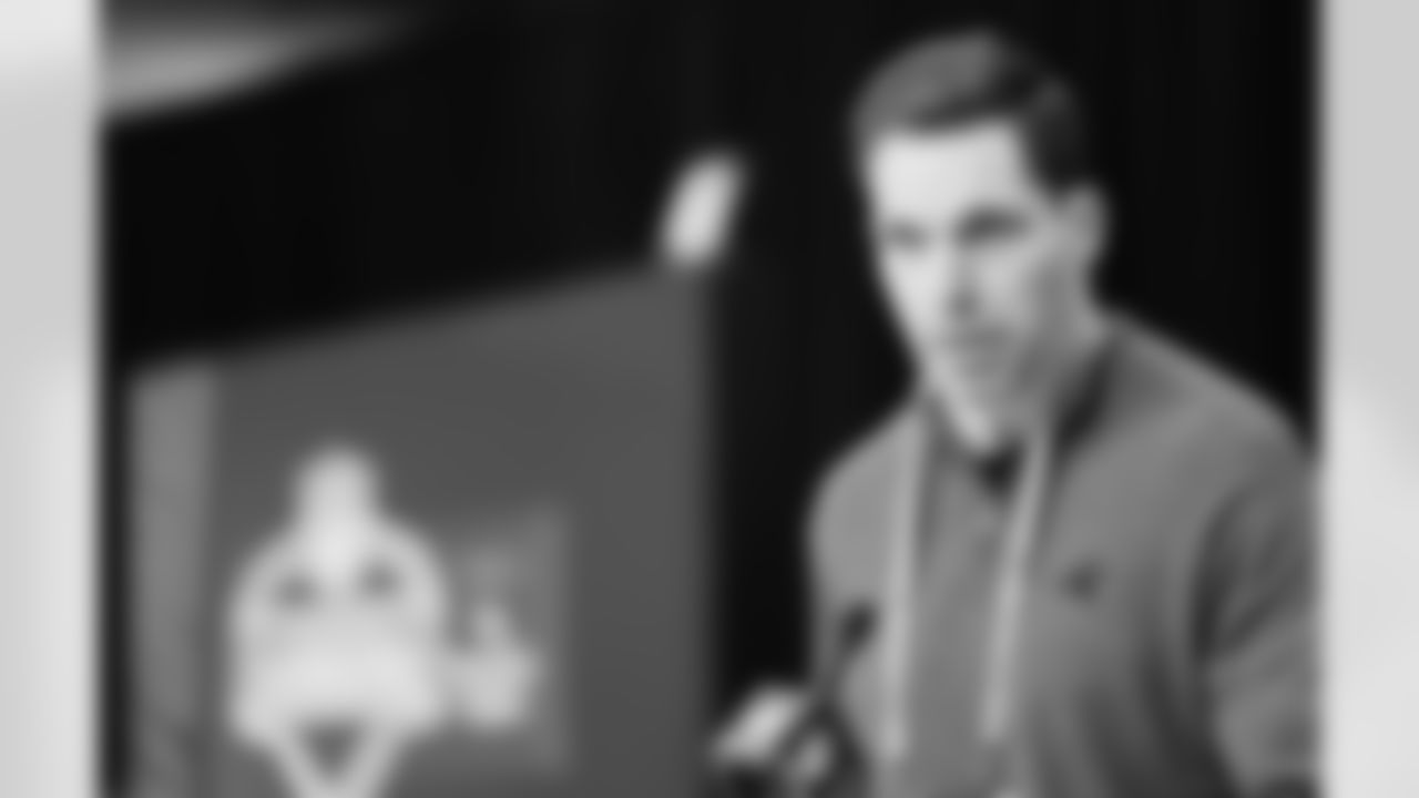 The Carolina Panthers are seen at the combine on Tuesday, Feb. 24, 2026 in Indianapolis, IN.